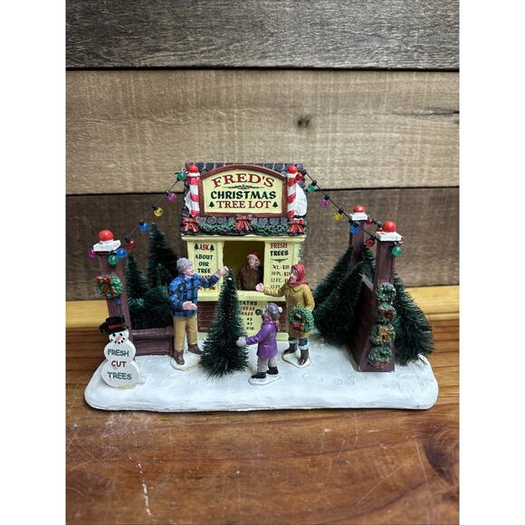 Lemax FRED´S Christmas Tree Lot Coventry Cove RARE In...